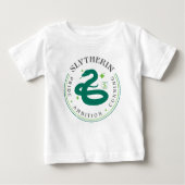 SLYTHERIN™ Green Snake House Pride Badge Baby T-shirt (Vorderseite)