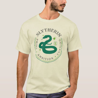 SLYTHERIN™ Grünes Schlangen-Haus-Stolz-Abzeichen T-Shirt