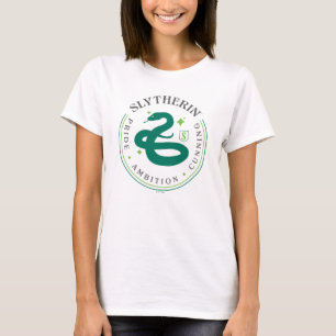 SLYTHERIN™ Grünes Schlangen-Haus-Stolz-Abzeichen T-Shirt