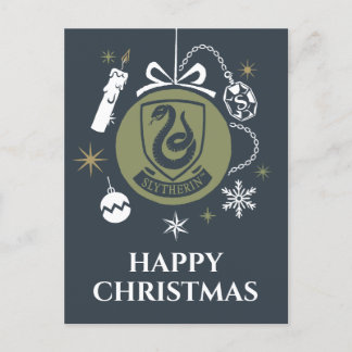 SLYTHERIN™ Holiday Bauble Graphic Feiertagspostkarte