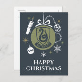 SLYTHERIN™ Holiday Bauble Graphic Feiertagspostkarte (Vorne/Hinten)