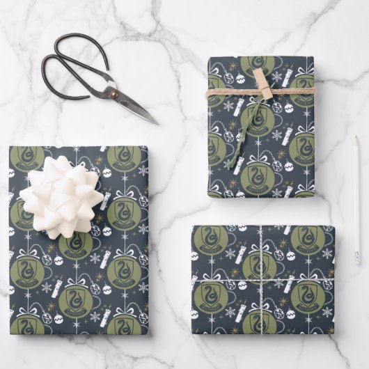 SLYTHERIN™ Holiday Bauble Graphic Geschenkpapier Set (Vorderseite)