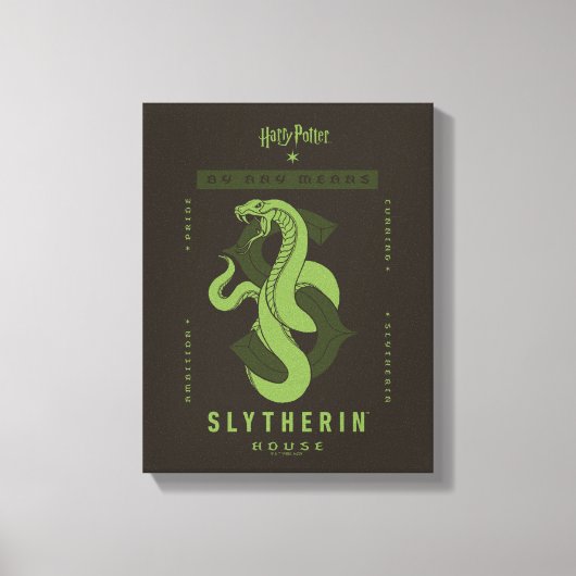 SLYTHERIN™ House auf jeden Fall Leinwanddruck (Vorderseite)