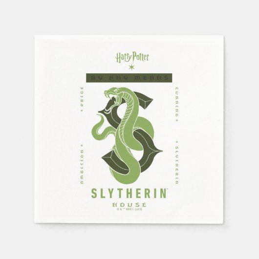 SLYTHERIN™ House auf jeden Fall Serviette (Vorderseite)
