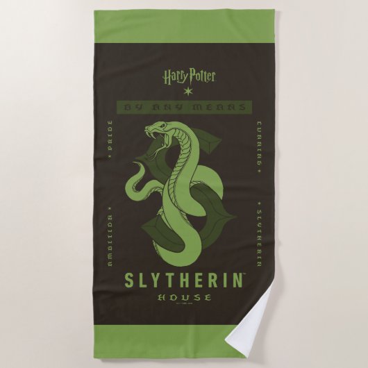 SLYTHERIN™ House auf jeden Fall Strandtuch (Vorderseite)