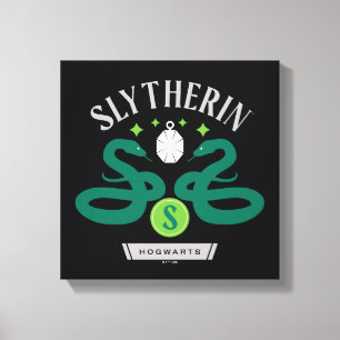 SLYTHERIN™ House Doppel-Schlangen-Anhänger Grafik Leinwanddruck