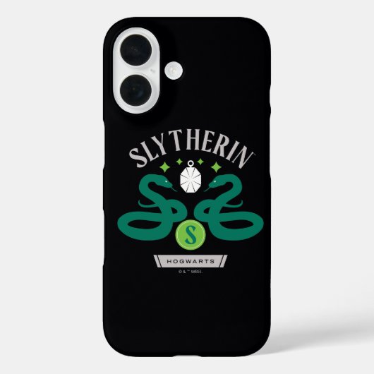 SLYTHERIN™ House Double Snake Locket Graphic Case-Mate iPhone Hülle (Rückseite)