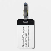 SLYTHERIN™ House Double Snake Locket Graphic Gepäckanhänger (Rückseite vertikal)