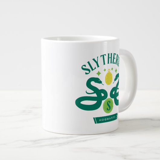 SLYTHERIN™ House Double Snake Locket Graphic Jumbo-Tasse (Vorderseite Rechts)