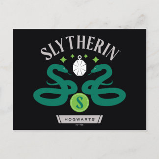 SLYTHERIN™ House Double Snake Locket Graphic Postkarte