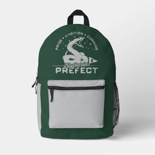 SLYTHERIN™ Präfektes Abzeichen Bedruckter Rucksack (Vorderseite)