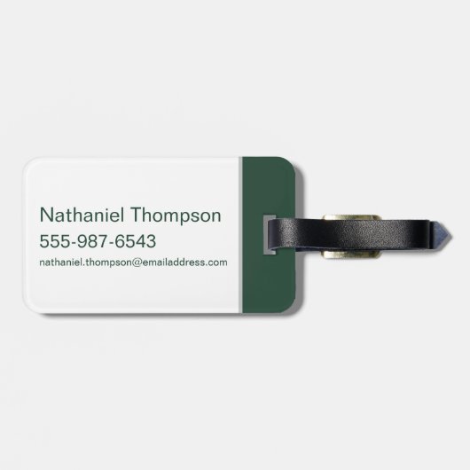 SLYTHERIN™ Präfektes Abzeichen Gepäckanhänger (Rückseite horizontal)