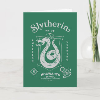 SLYTHERIN™ Stolz Ehrgeiz Cunning Wappen Karte