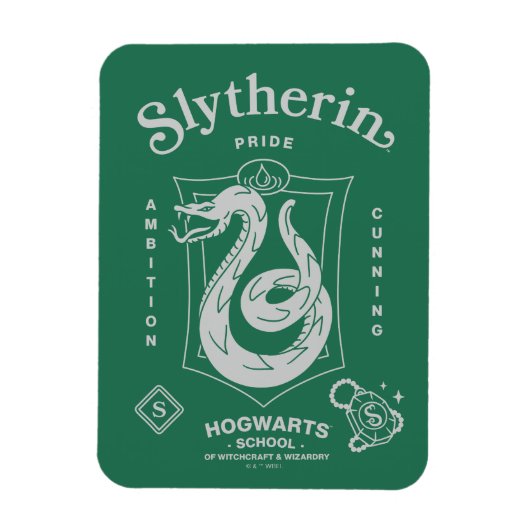 SLYTHERIN™ Stolz Ehrgeiz List Wappen Magnet (Vertikal)