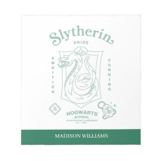 SLYTHERIN™ Stolz Ehrgeiz List Wappen Notizblock