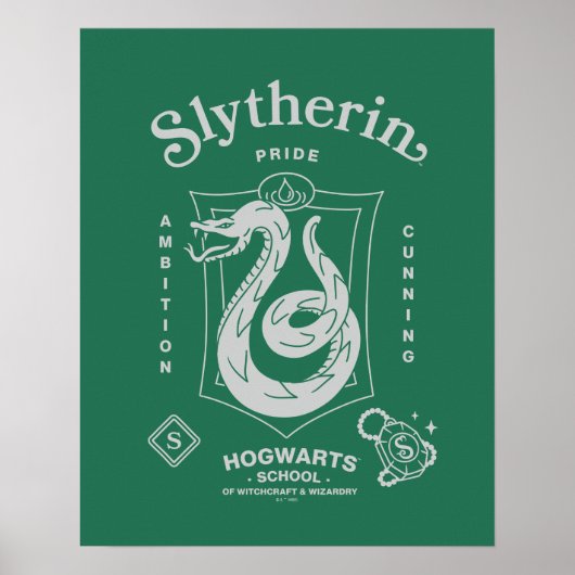 SLYTHERIN™ Stolz Ehrgeiz List Wappen Poster (Vorne)
