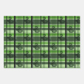 SLYTHERIN™ Tartan Kariertes Muster Geschenkpapier Set (Vorderseite 3)