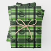 SLYTHERIN™ Tartan Kariertes Muster Geschenkpapier Set (Beispiel)