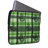 SLYTHERIN™ Tartan Kariertes Muster Laptopschutzhülle (Vorne Rechts)