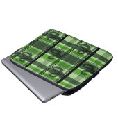 SLYTHERIN™ Tartan Kariertes Muster Laptopschutzhülle (Vorne Knopf)