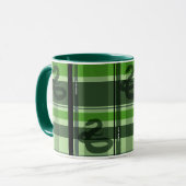 SLYTHERIN™ Tartan Kariertes Muster Tasse (Vorderseite Links)