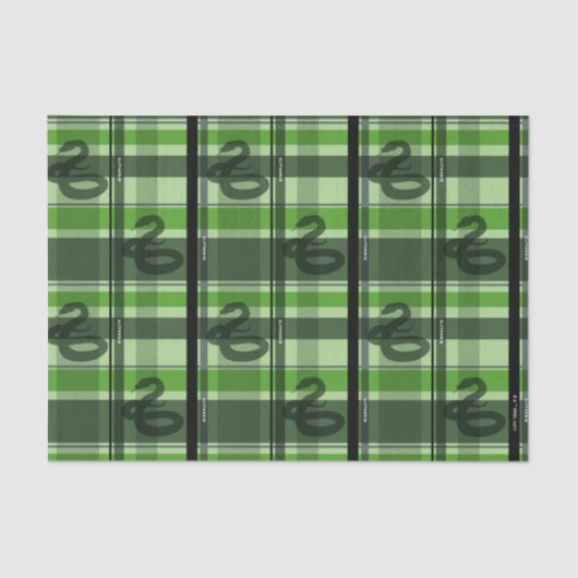 SLYTHERIN™ Tartan Plaid Pattern Seidenpapier (Vorderseite)