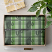 SLYTHERIN™ Tartan Plaid Pattern Seidenpapier (Geschenk)