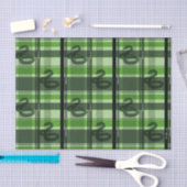 SLYTHERIN™ Tartan Plaid Pattern Seidenpapier (Handwerk)