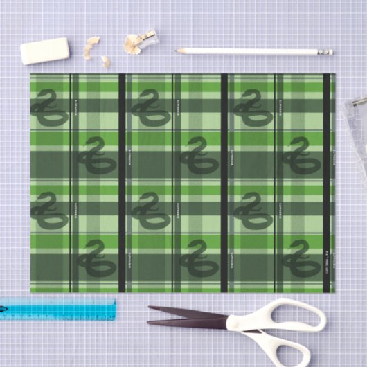 SLYTHERIN™ Tartan Plaid Pattern Seidenpapier (Handwerk)