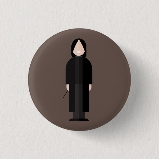 Slytherus – Dark Academia Button (Vorderseite)