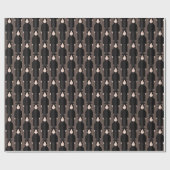 Slytherus – Dark Academia Pattern Wrapping Paper Geschenkpapier (Flach)