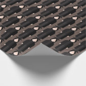 Slytherus – Dark Academia Pattern Wrapping Paper Geschenkpapier (Ecke)