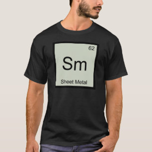 Sm - Blech Lustiges Chemie-Element-Symbol T T-Shirt