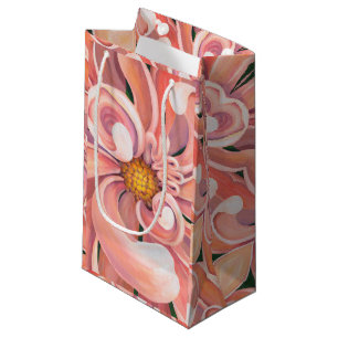 Sm Geschenktasche Peach Dahlia Kleine Geschenktüte
