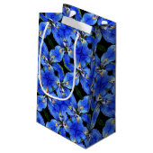 Sm Gift Bag Blue Iris Kleine Geschenktüte (Rückseite Schrägansicht)
