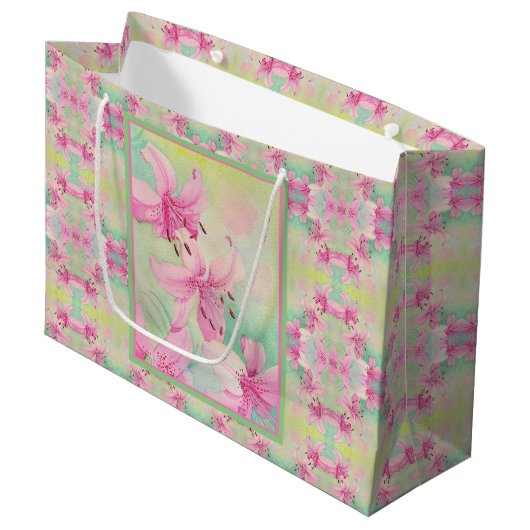Sm Gift Bag Elk Antlers Große Geschenktüte (Vorderseite Schrägansicht)