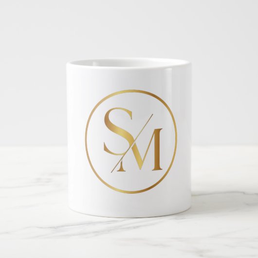 SM Minimales Modernes Design Jumbo-Tasse (Vorderseite)