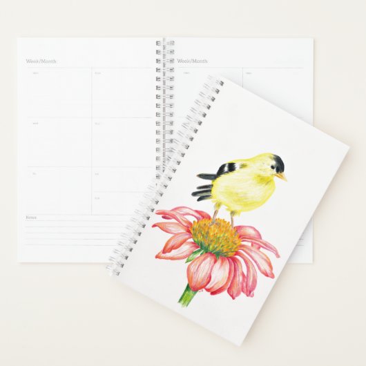 Sm Planner Goldfinch on Coneflower Planer (Anzeige)