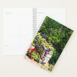 Sm Planner - Lila Klematisierung an der Wand Planer
