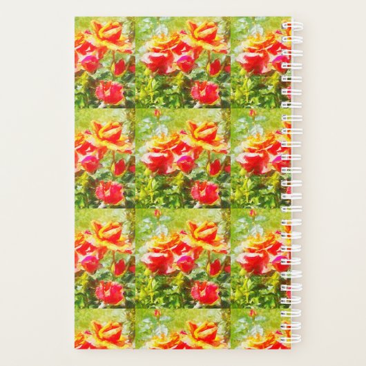 Sm Planner Lila Watercolor Rhododendron Planer (Rückseite)