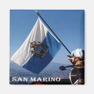 SM - San Marino - Flagge San Marinese Magnet