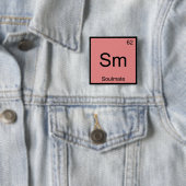 Sm - Seelenverwandtes Funny Chemistry Element Symb Button (Beispiel)