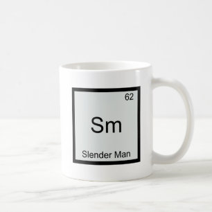 Sm - Slender Man Meme Chemisches Periodensystem Kaffeetasse