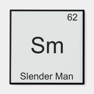 Sm - Symbol des schlanken Man Funny Chemical Eleme Magnet