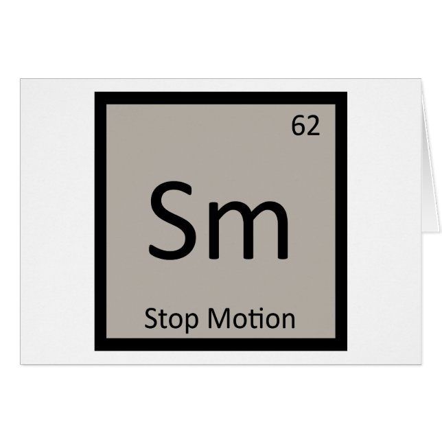 Sm - Symbol für Animation Chemie stoppen (Vorderseite (Horizontal))