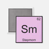 Sm - T-Shirt für StepMom Funny Chemistry Element Magnet (Vorderseite/Rückseite)
