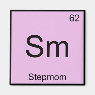 Sm - T-Shirt für StepMom Funny Chemistry Element Magnet