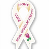 SMA Awareness Ribbon Aufkleber (Vorderseite)
