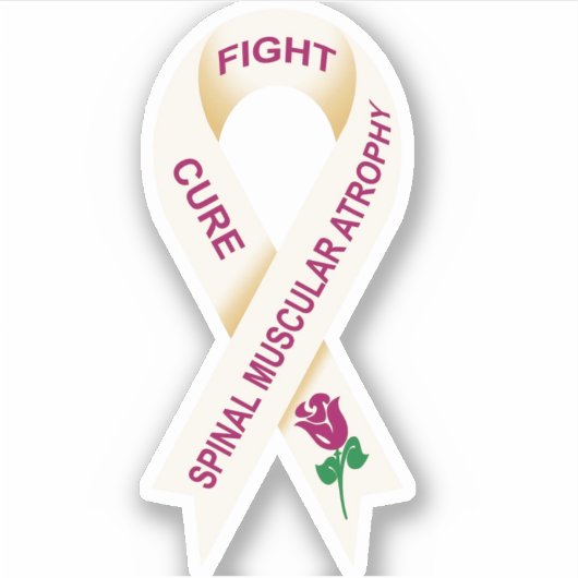 SMA Awareness Ribbon Aufkleber (Vorderseite)