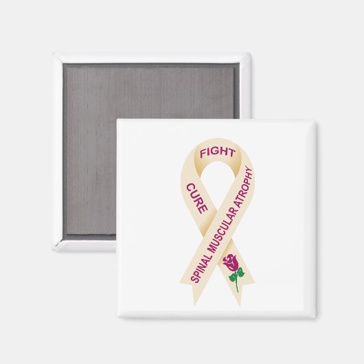 SMA Awareness Ribbon Magnet (Vorderseite/Rückseite)